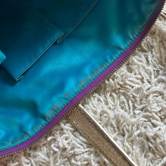 Coach Poppy Pop C Spotlight Tote Shoulder Bag Gold Multi Colored Bright - Picture 13 of 16